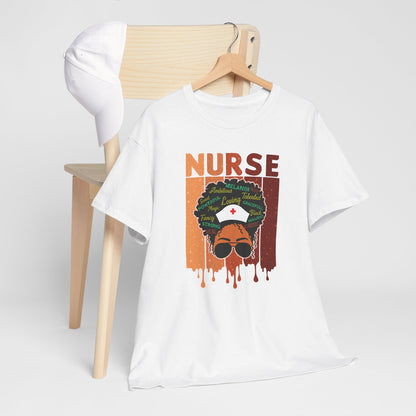 BADED - Melanated Nurse | Unisex Heavy Cotton Tee