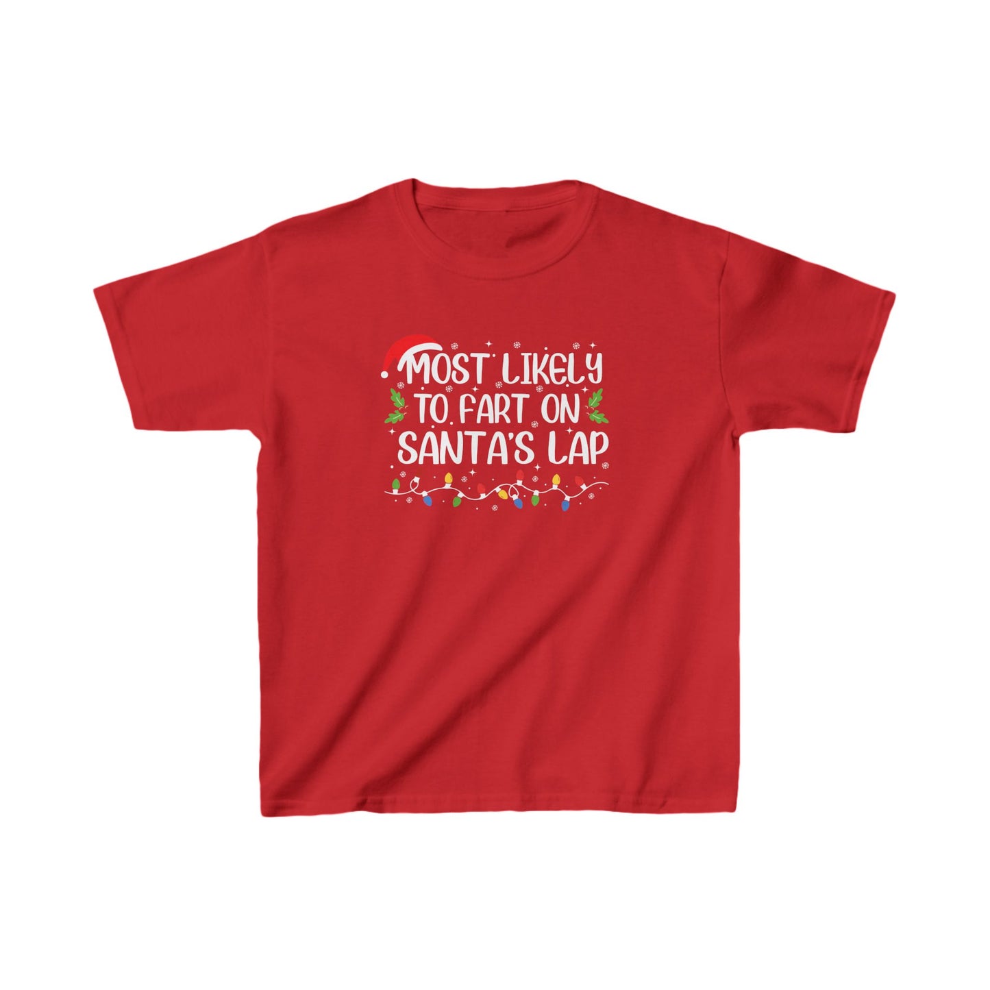 CMS - Most Likely To...On Santa's Lap | Kids Heavy Cotton™ Tee