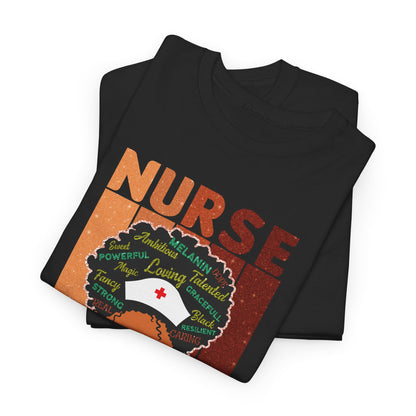 BADED - Melanated Nurse | Unisex Heavy Cotton Tee