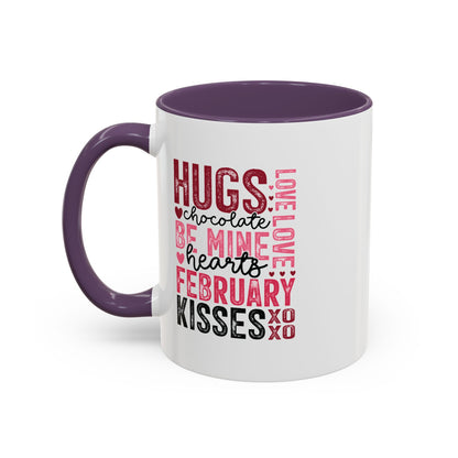 VLD - Hugs...February Kisses | Accent Coffee Mug  (11, 15oz)