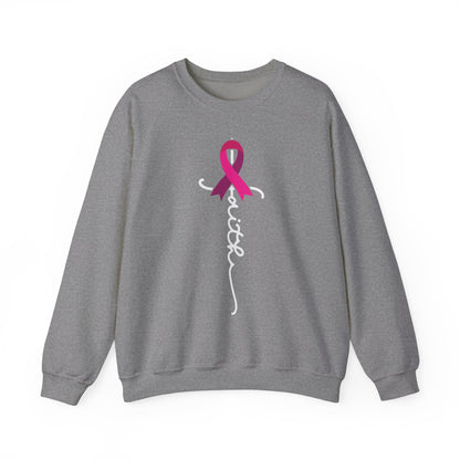 BCA - Faith Pink Ribbon | Unisex Heavy Blend™ Crewneck Sweatshirt