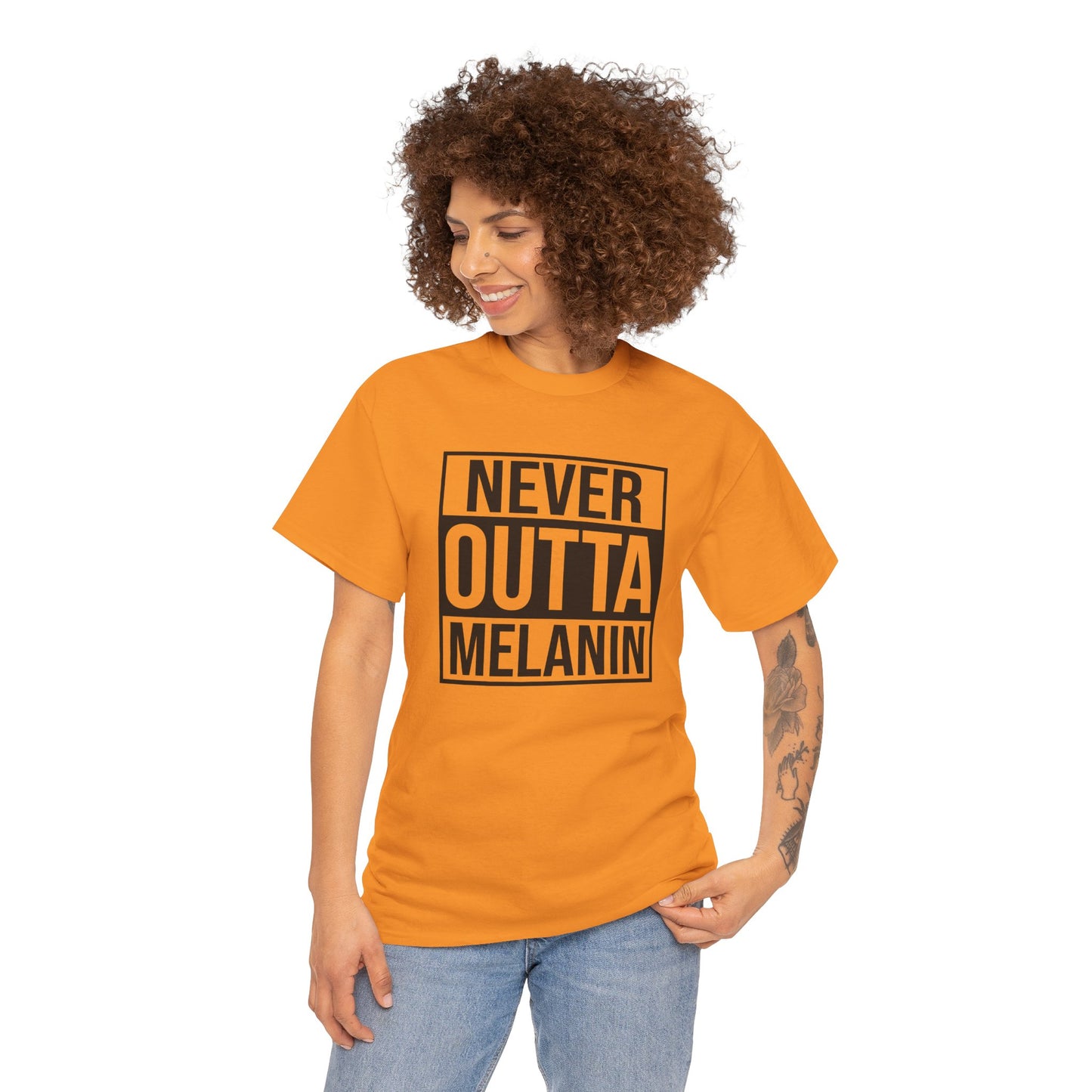 BADED - Never Outta Melanin | Unisex Heavy Cotton Tee