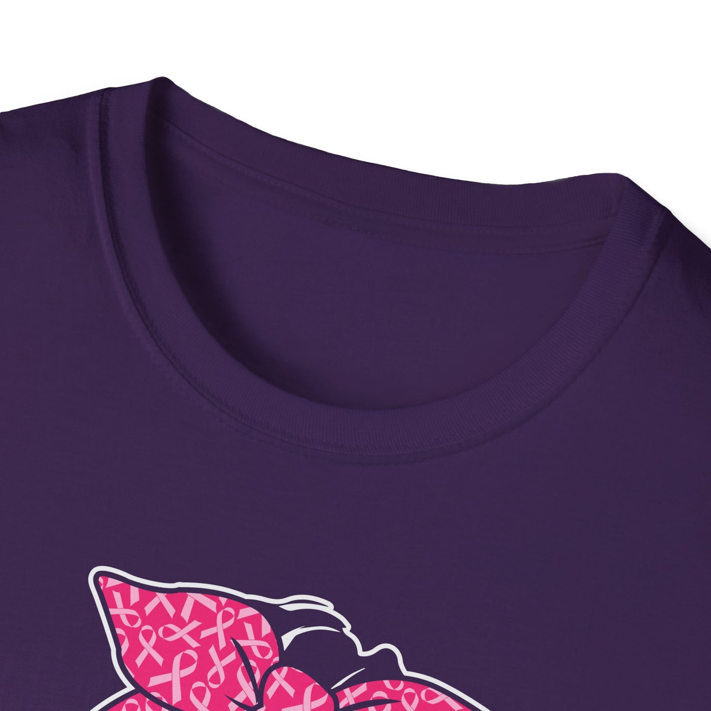 Messy Bun #Believe Breast Cancer Awareness T-Shirt – Pink Ribbon Support Tee for Women