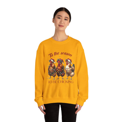 CMS - 'Tis The Season To Be Chicking | Heavy Blend™ Crewneck Sweatshirt