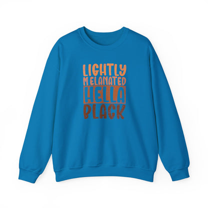 BADED - Lightly Melanated Hella Black | Heavy Blend™ Crewneck Sweatshirt