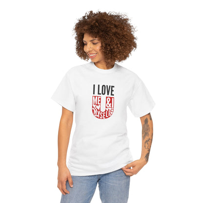 AVL - I Love U/Me, Myself and I | Unisex Heavy Cotton Tee