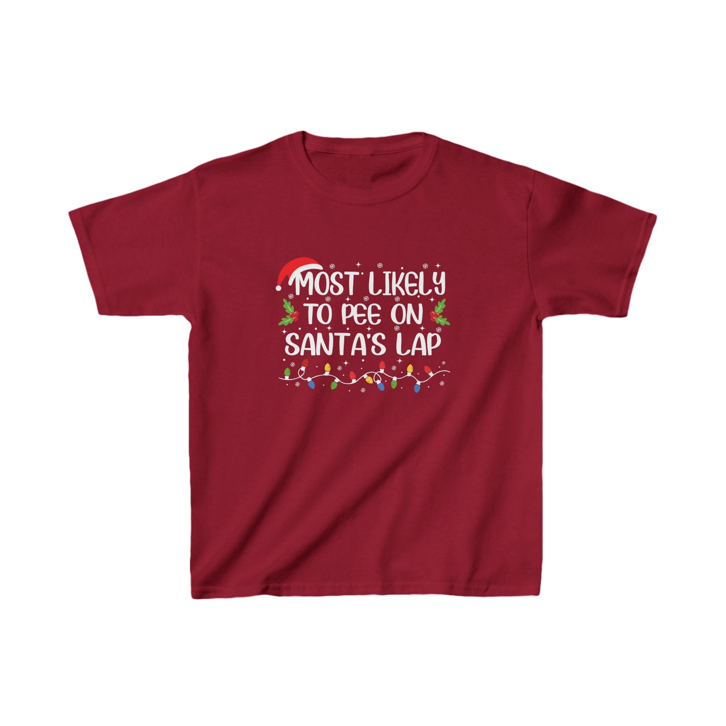 CMS - Most Likely To...Pee On Santa's Lap | Kids Heavy Cotton™ Tee