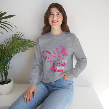 BCA - I Wear Pink For My Mom  | Unisex Heavy Blend™ Crewneck Sweatshirt