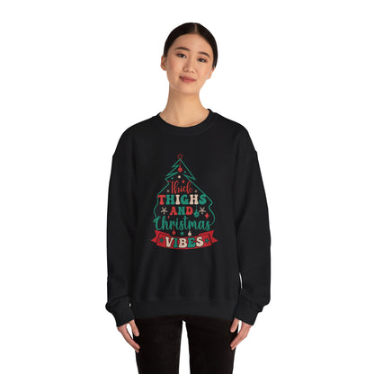 CMS - Thick Thighs & Christmas Vibes | Heavy Blend™ Crewneck Sweatshirt