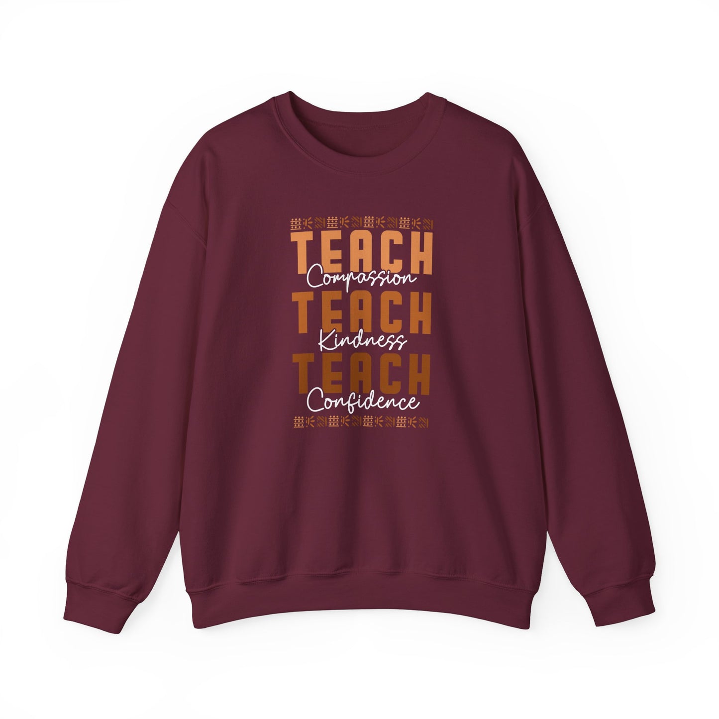 BADED - Teach Compassion Kindness Confidence | Heavy Blend™ Crewneck Sweatshirt
