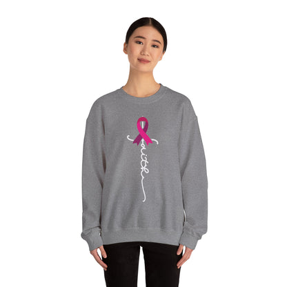 BCA - Faith Pink Ribbon | Unisex Heavy Blend™ Crewneck Sweatshirt