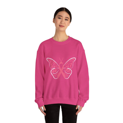 BCA - Pink Butterfly | Unisex Heavy Blend™ Crewneck Sweatshirt