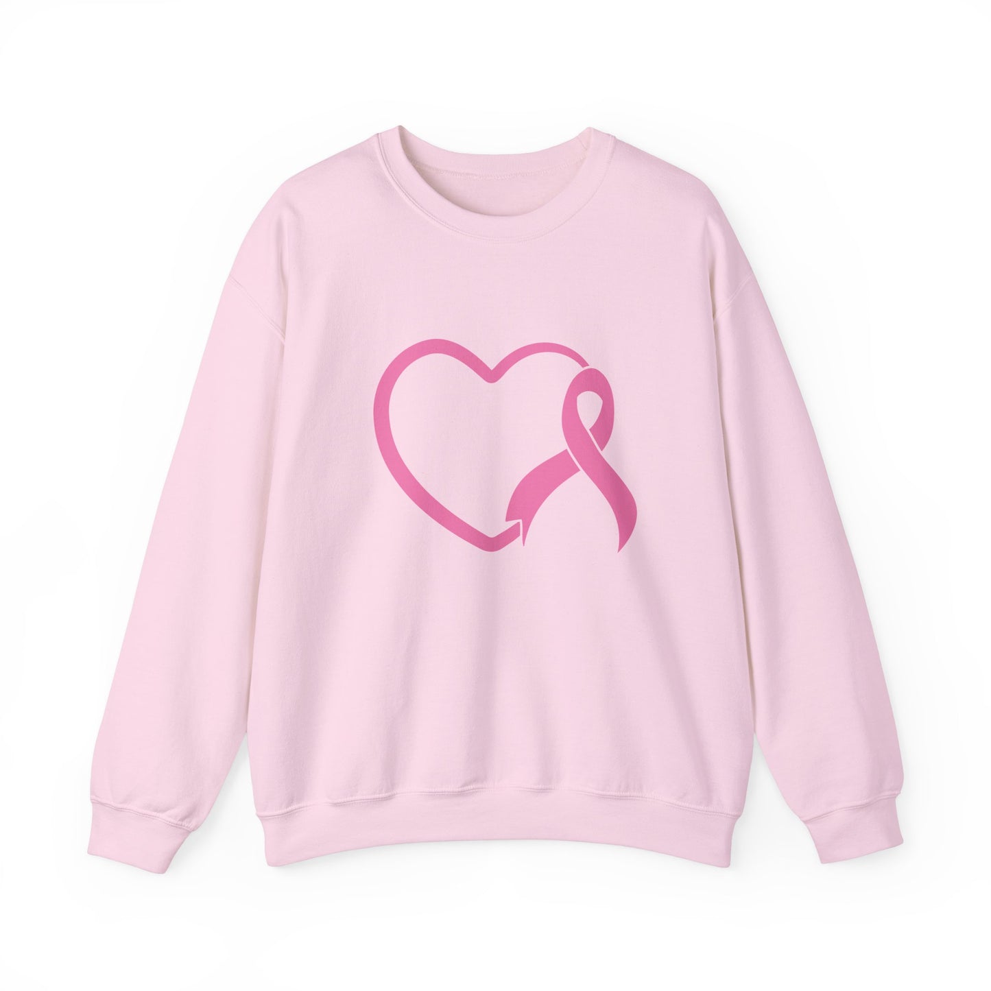 BCA - Pink Ribbon Heart | Unisex Heavy Blend™ Crewneck Sweatshirt