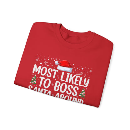 CMS - Most Likely To...Boss Santa | Heavy Blend™ Crewneck Sweatshirt