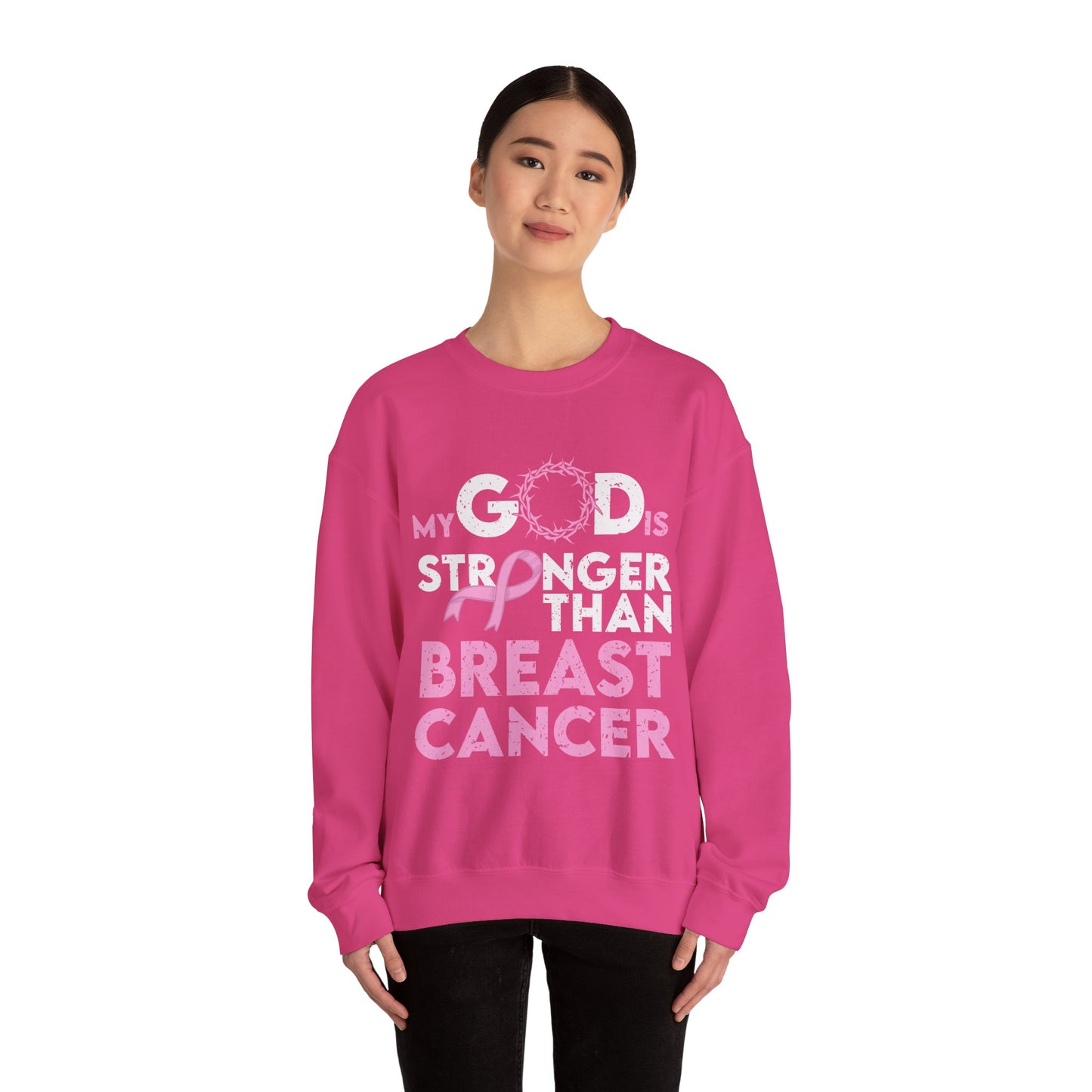 BCA - My God Is Stronger  | Unisex Heavy Blend™ Crewneck Sweatshirt