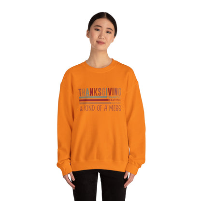 THK - Thanksgiving...Kind of A Mess | Unisex Heavy Blend™ Crewneck Sweatshirt