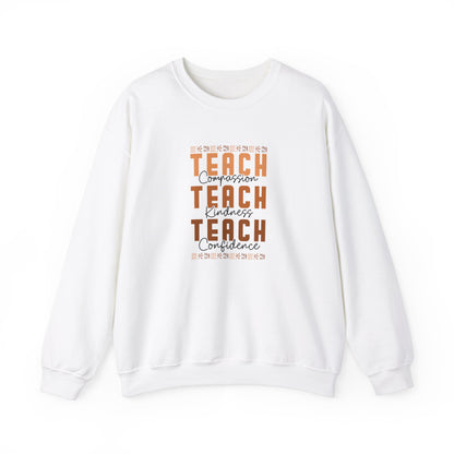 BADED - Teach Compassion Kindness Confidence | Heavy Blend™ Crewneck Sweatshirt