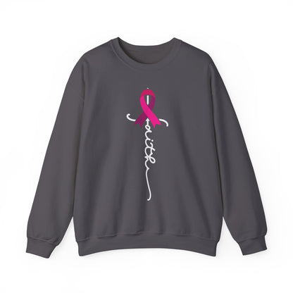 BCA - Faith Pink Ribbon | Unisex Heavy Blend™ Crewneck Sweatshirt