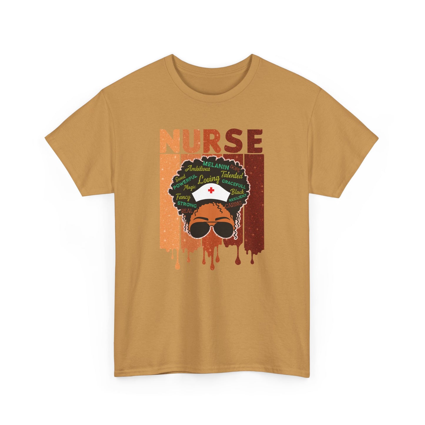 BADED - Melanated Nurse | Unisex Heavy Cotton Tee