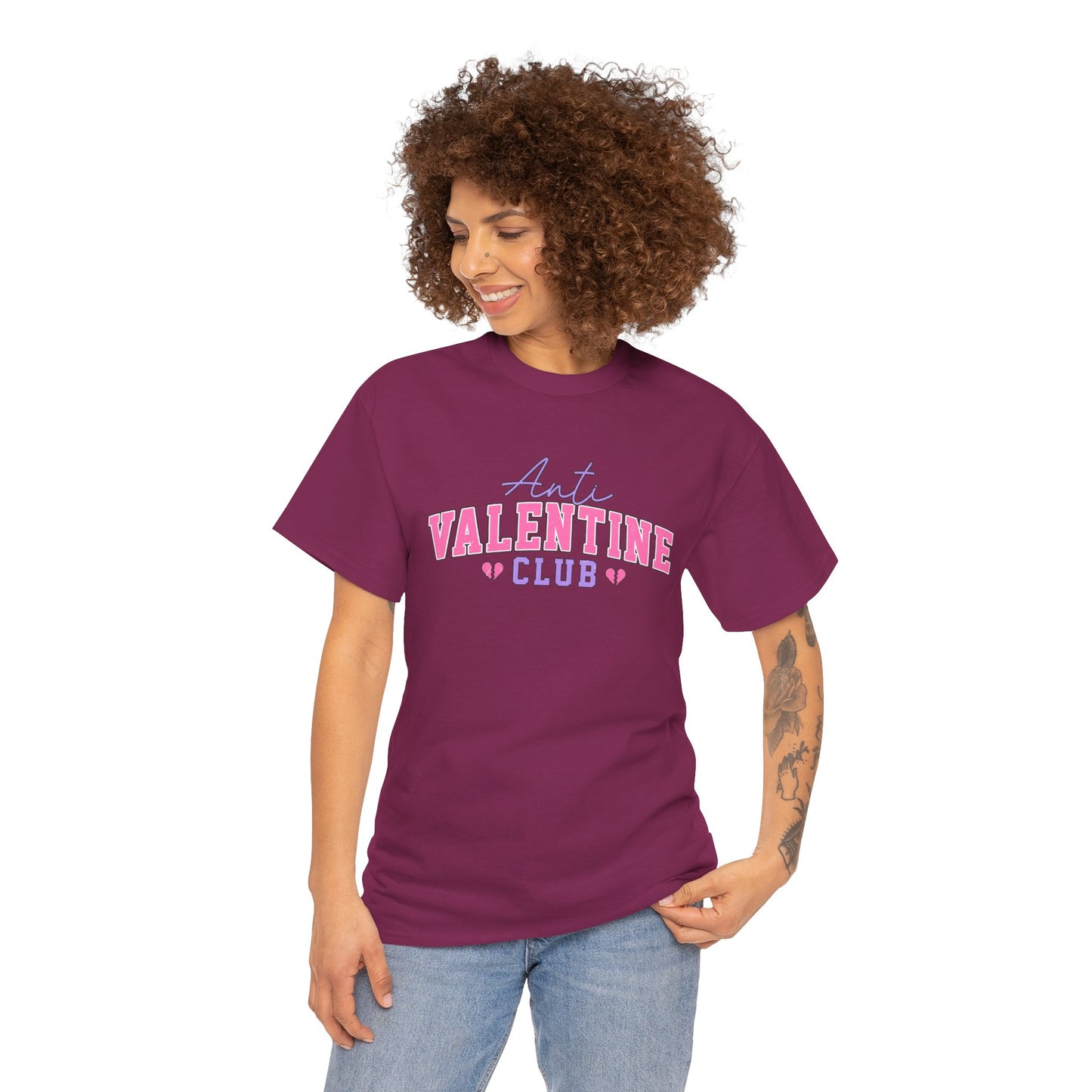 AVL - Anti Valentine Club | Unisex Heavy Cotton Tee