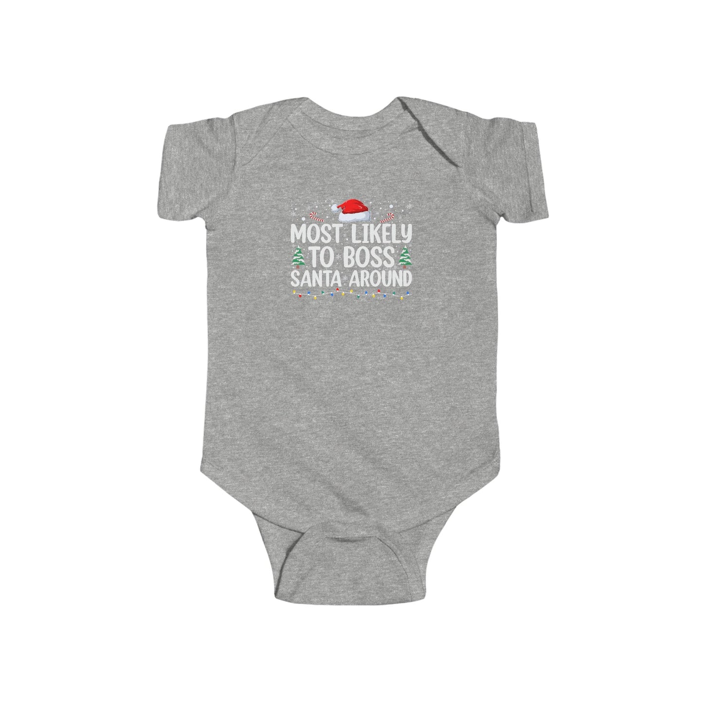 CMS - Most Likely To...Boss Santa Around | Infant Fine Jersey Bodysuit