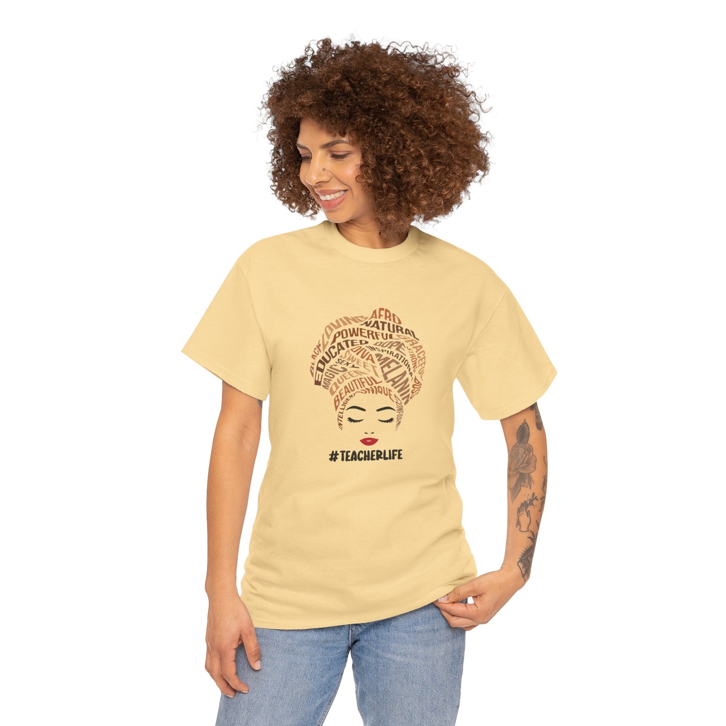 BADED - Melanin Affirmations #TeacherLife | Unisex Heavy Cotton Tee