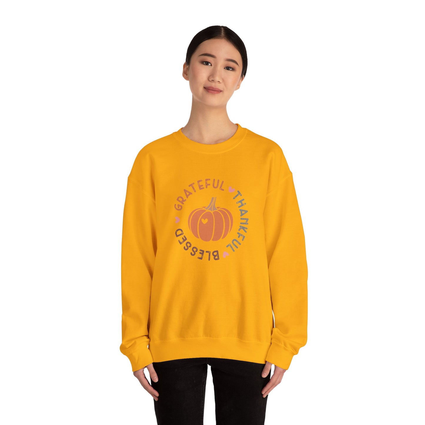 TGV - Grateful, Thankful, Blessed Circle | Unisex Heavy Blend™ Crewneck Sweatshirt