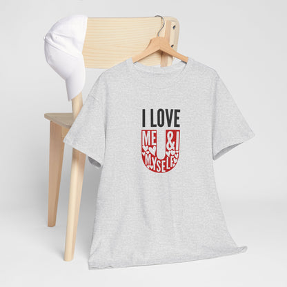 AVL - I Love U/Me, Myself and I | Unisex Heavy Cotton Tee