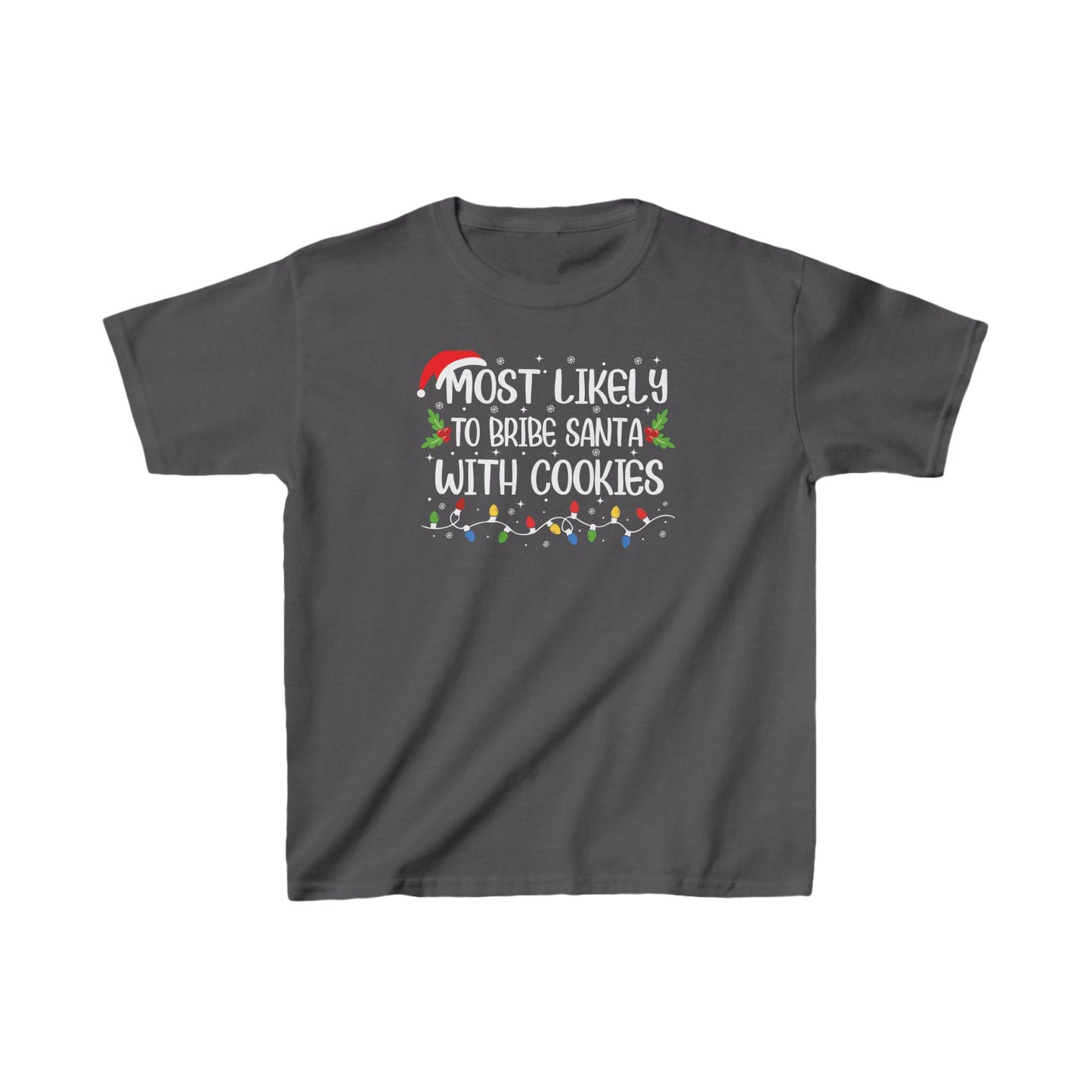 CMS - Most Likely To...Bribe Santa With Cookies | Kids Heavy Cotton™ Tee