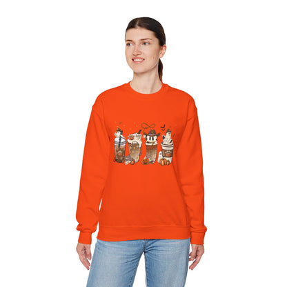 HN- Ghostly Four Coffees | Heavy Blend™ Crewneck Sweatshirt