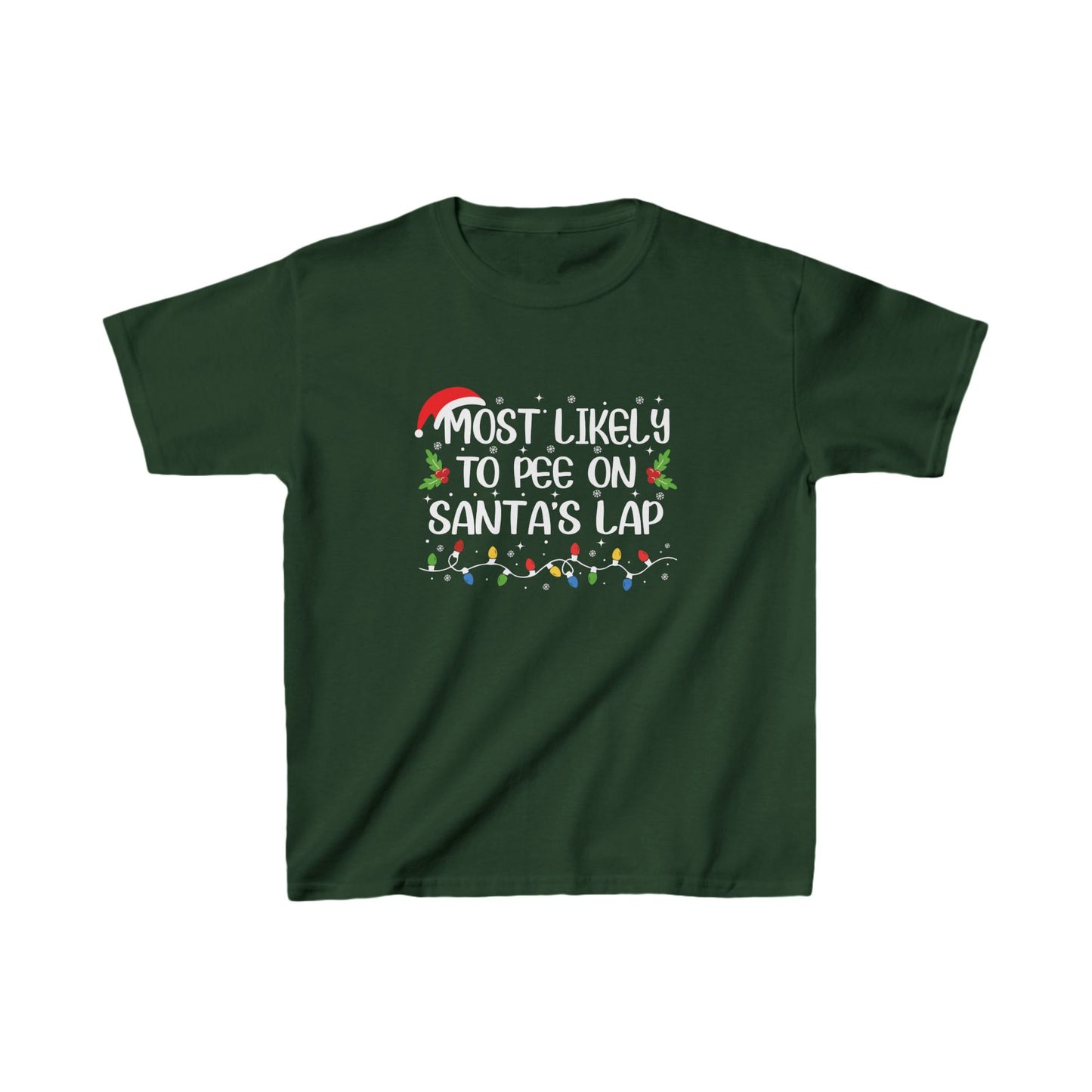 CMS - Most Likely To...Pee On Santa's Lap | Kids Heavy Cotton™ Tee