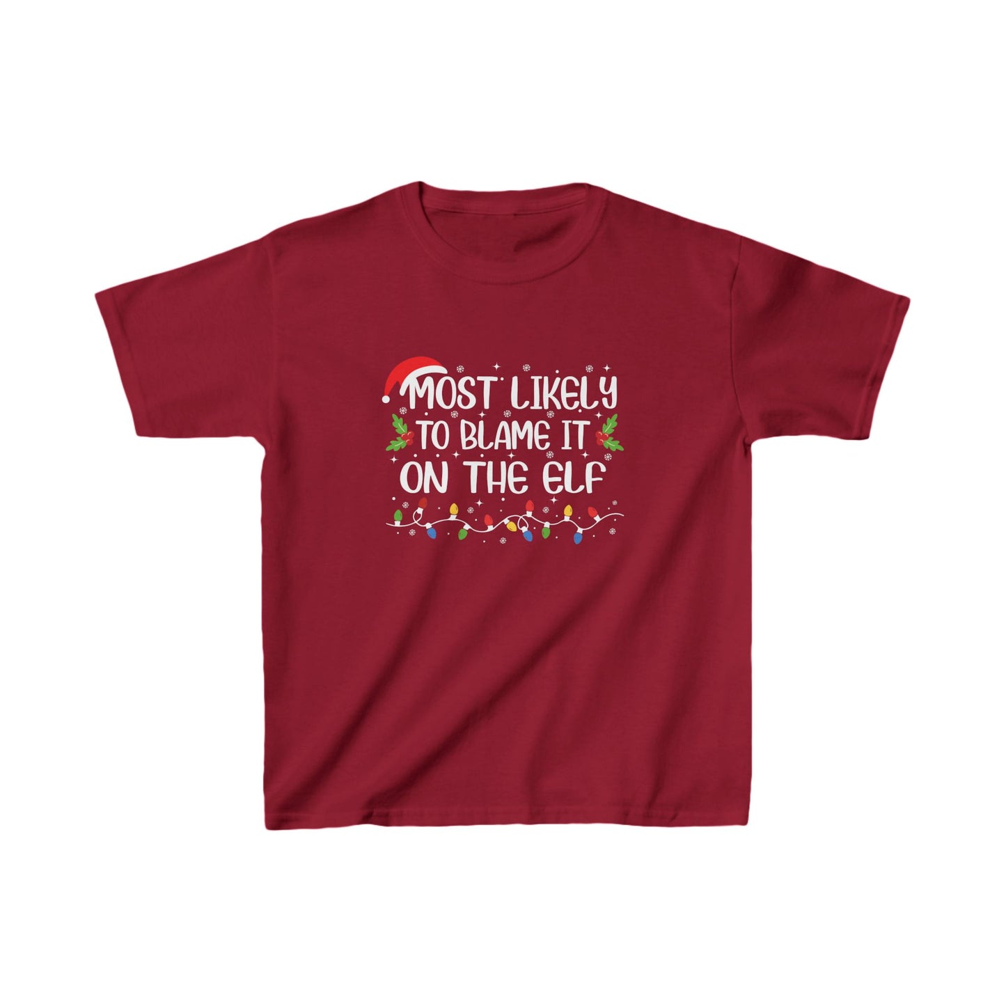 CMS - Most Likely To...Blame It On The Elf | Kids Heavy Cotton™ Tee