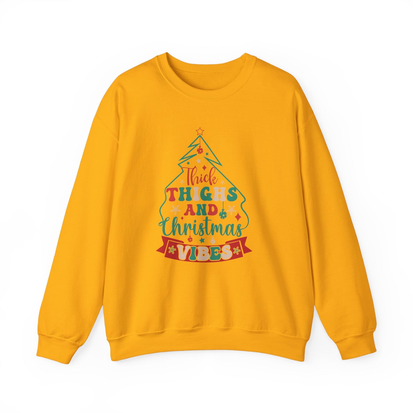 CMS - Thick Thighs & Christmas Vibes | Heavy Blend™ Crewneck Sweatshirt