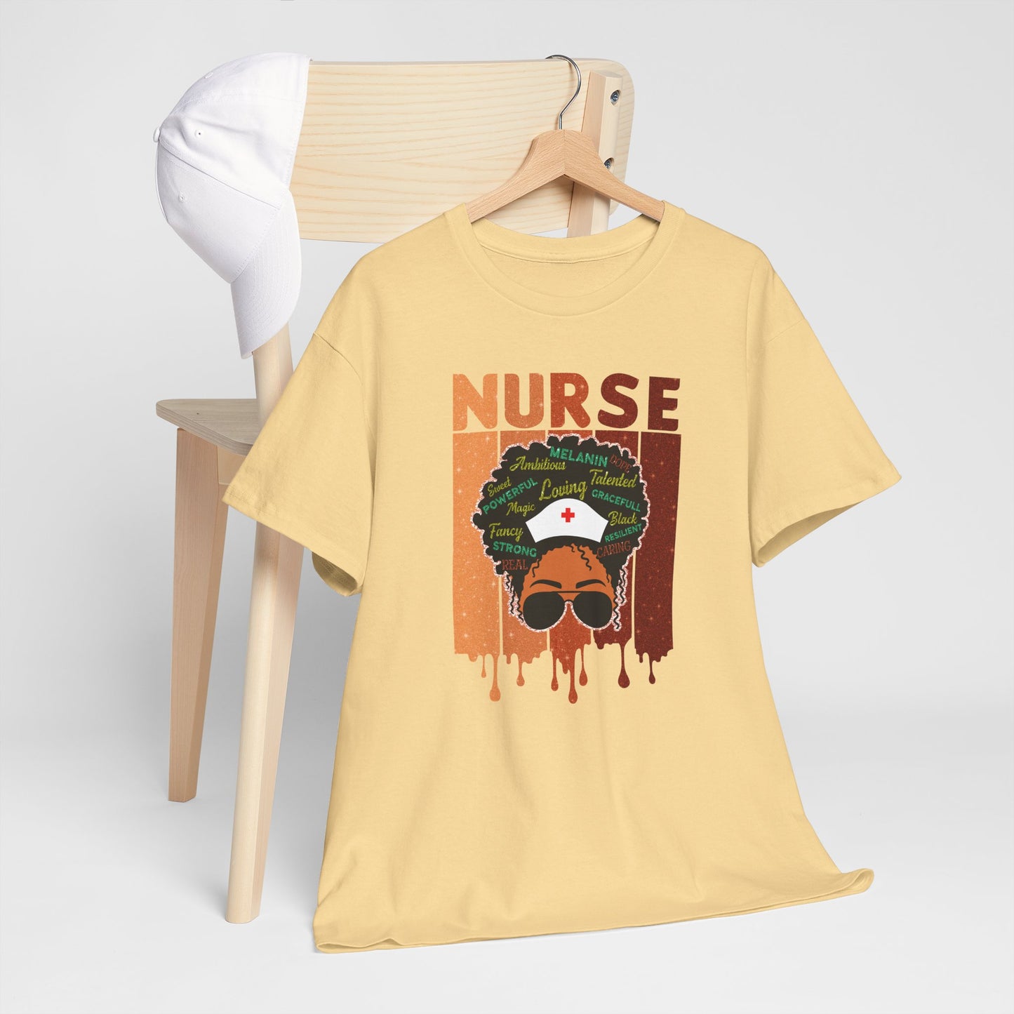 BADED - Melanated Nurse | Unisex Heavy Cotton Tee