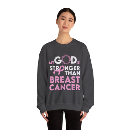 BCA - My God Is Stronger  | Unisex Heavy Blend™ Crewneck Sweatshirt