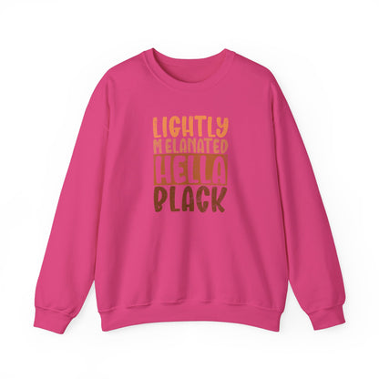 BADED - Lightly Melanated Hella Black | Heavy Blend™ Crewneck Sweatshirt