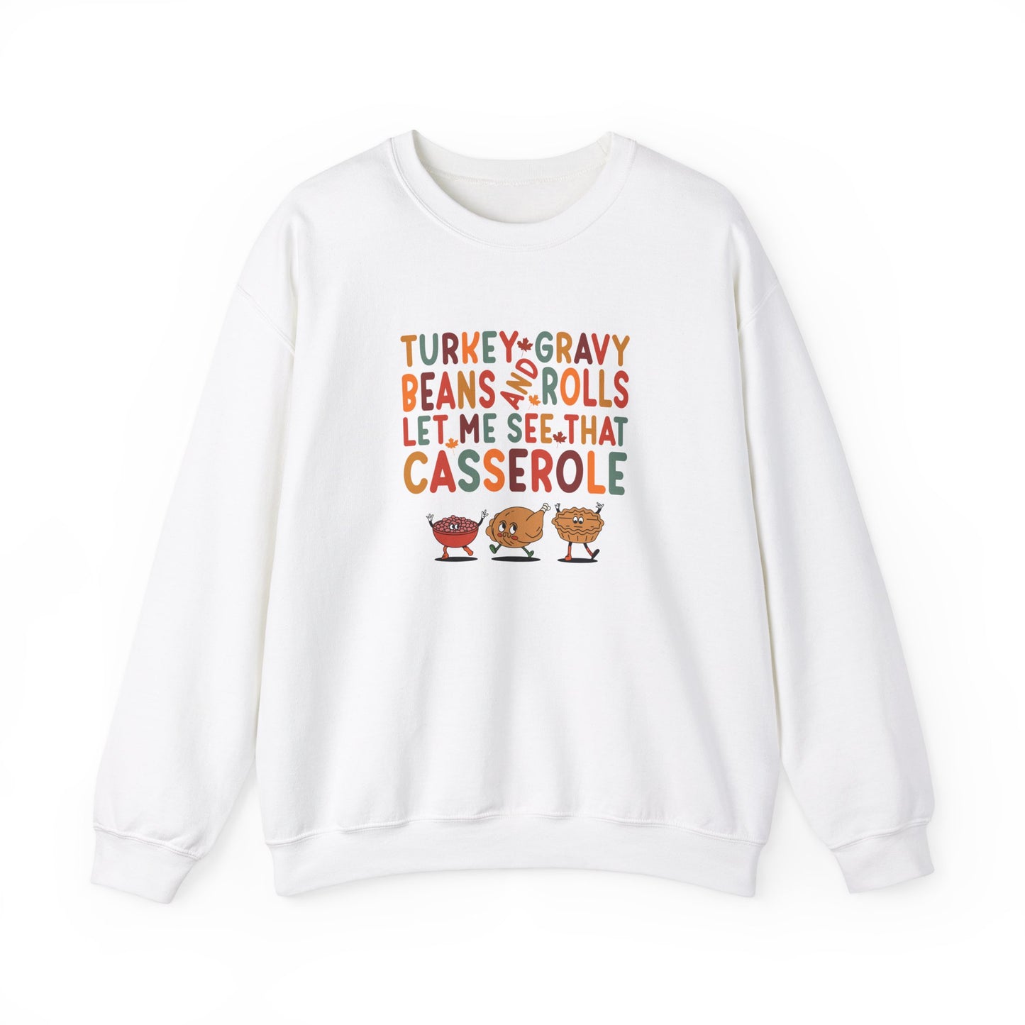 TGV - Turkey, Gravy, Beans & Rolls...| Unisex Heavy Blend™ Crewneck Sweatshirt