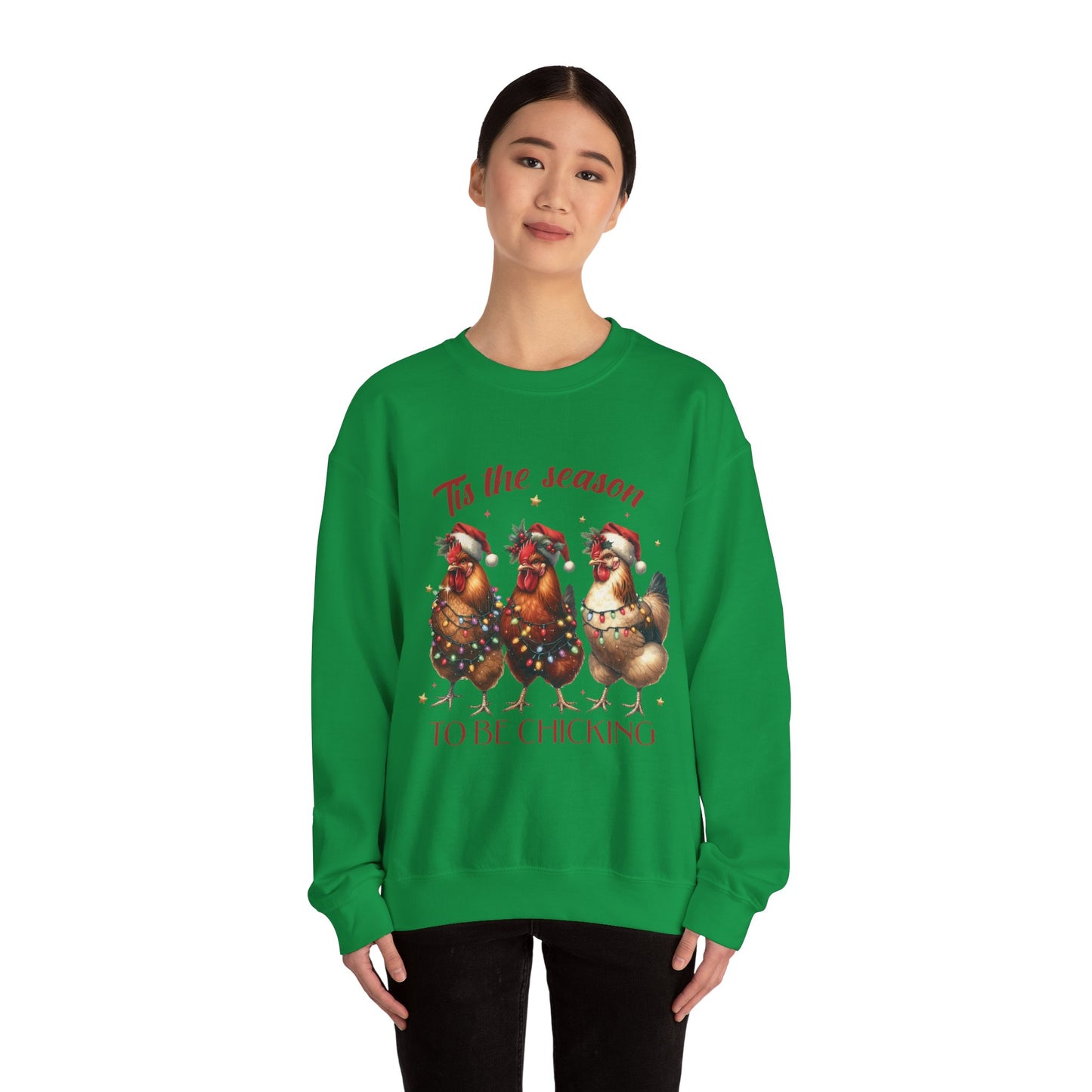 CMS - 'Tis The Season To Be Chicking | Heavy Blend™ Crewneck Sweatshirt