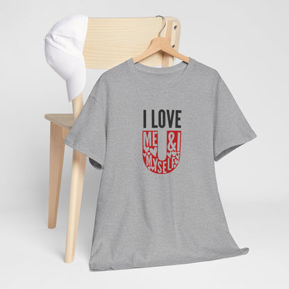 AVL - I Love U/Me, Myself and I | Unisex Heavy Cotton Tee