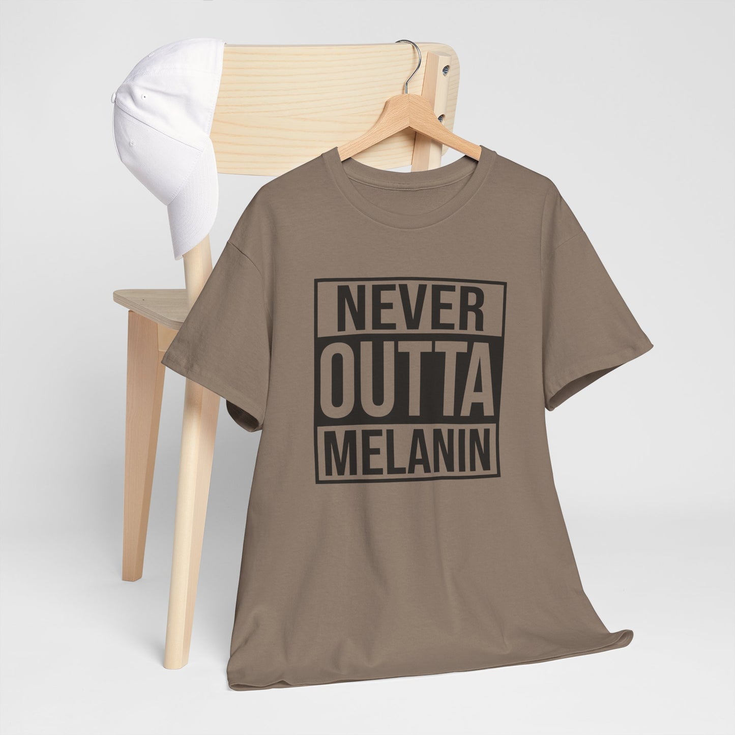 BADED - Never Outta Melanin | Unisex Heavy Cotton Tee