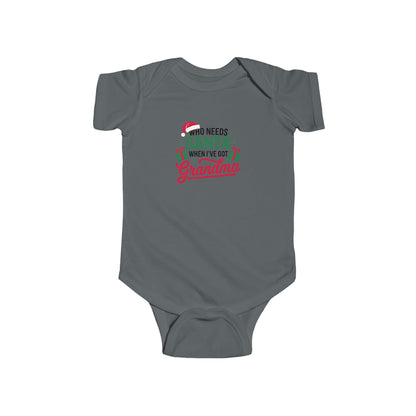 CMS - Who Needs Santa When I've Got Grandma | Infant Fine Jersey Bodysuit