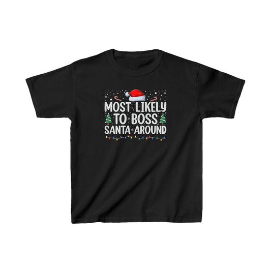 CMS - Most Likely To...Boss Santa Around | Kids Heavy Cotton™ Tee