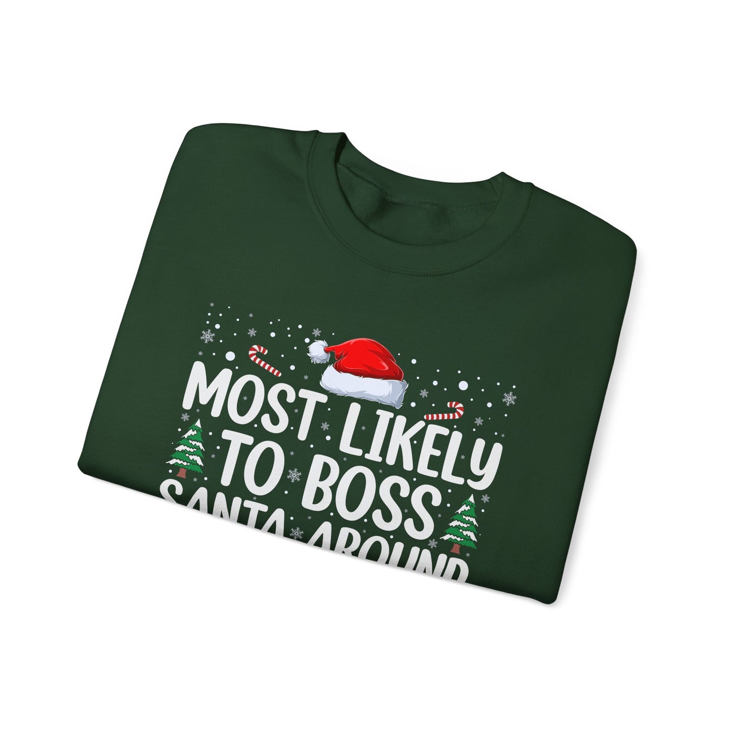 CMS - Most Likely To...Boss Santa | Heavy Blend™ Crewneck Sweatshirt