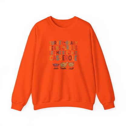 TGV - Turkey, Gravy, Beans & Rolls...| Unisex Heavy Blend™ Crewneck Sweatshirt