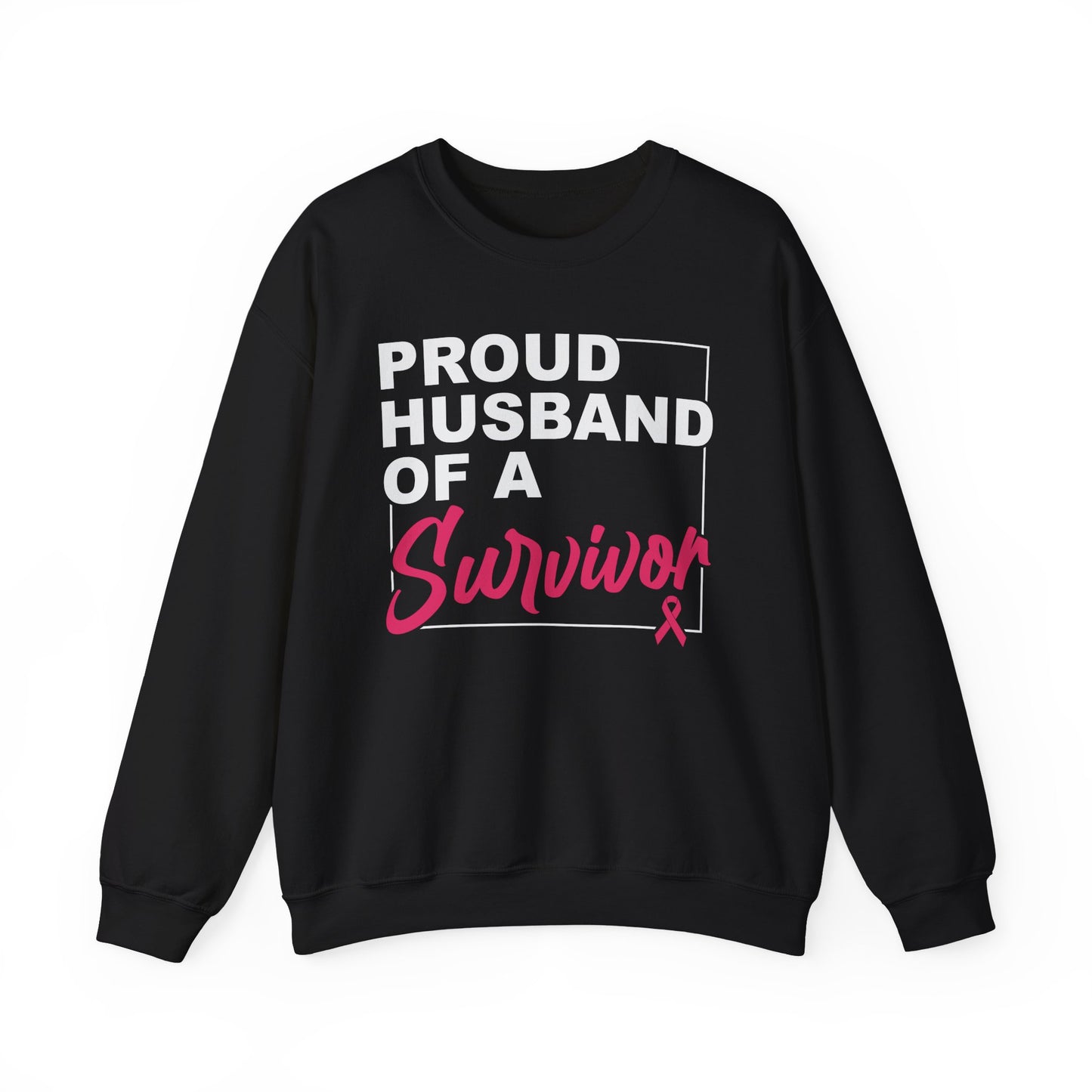 BCA - Husband of Survivor  | Unisex Heavy Blend™ Crewneck Sweatshirt