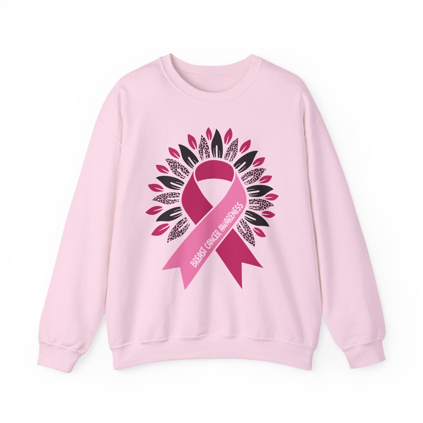 BCA - Pink Ribbon Survivor  Wreath | Unisex Heavy Blend™ Crewneck Sweatshirt