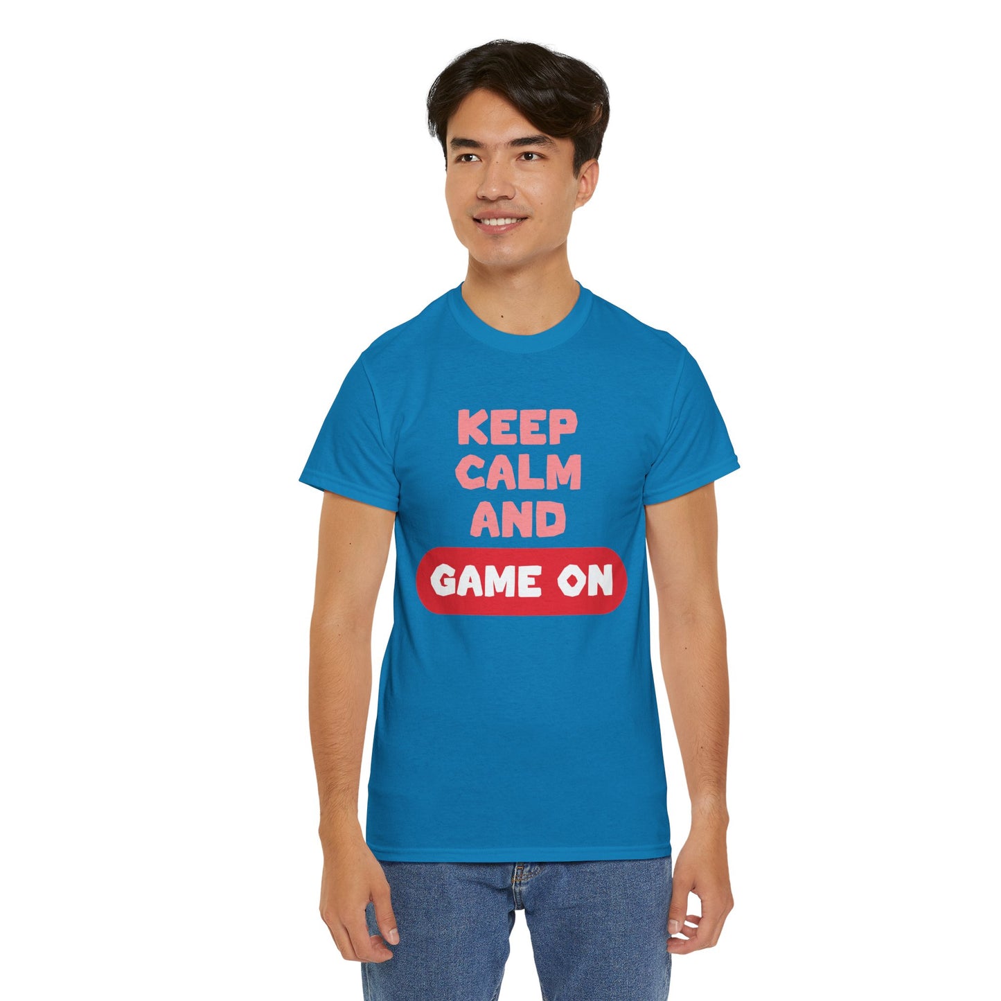 GME- Keep Calm And Game On | Unisex Heavy Cotton Tee