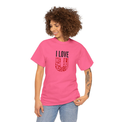 AVL - I Love U/Me, Myself and I | Unisex Heavy Cotton Tee