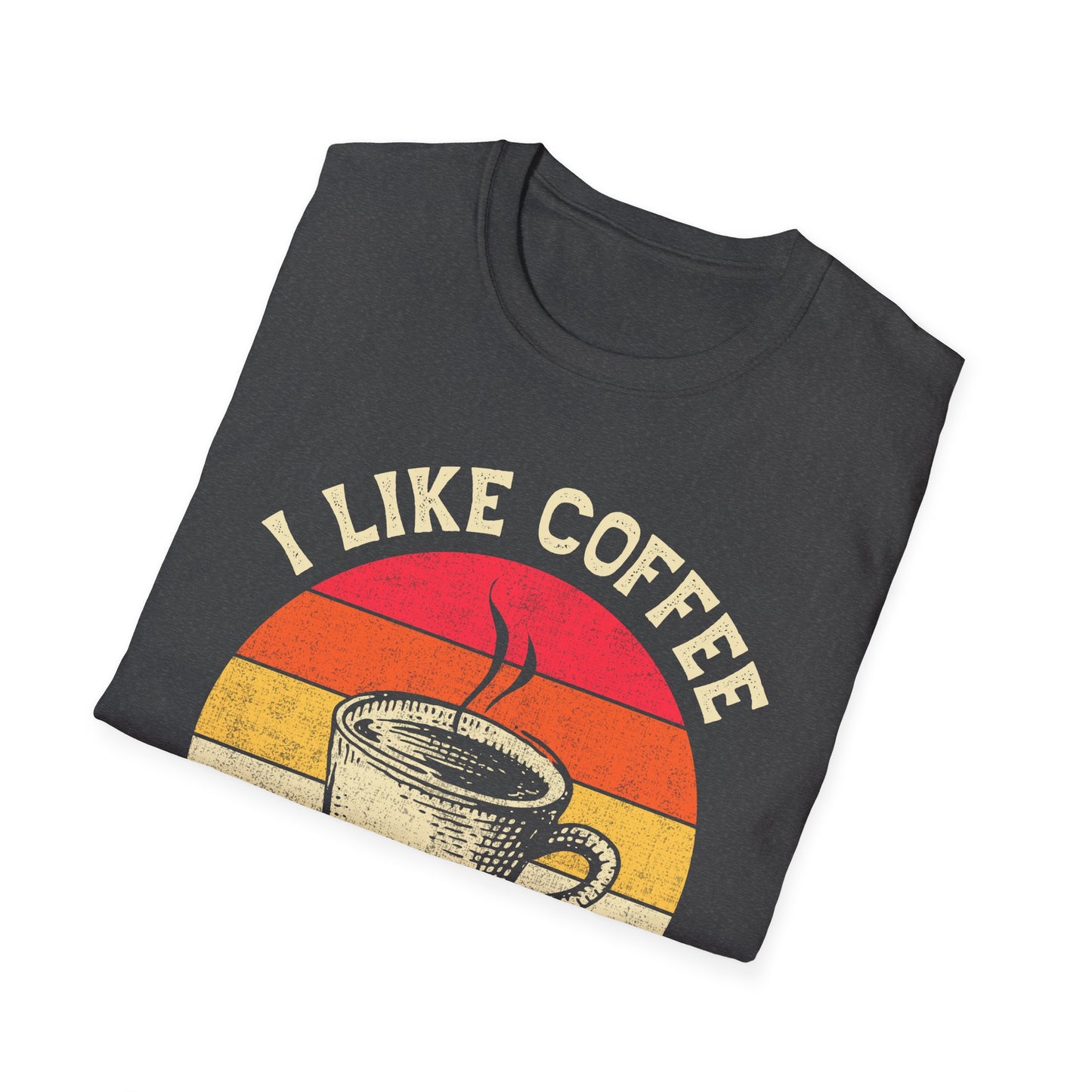 "I Like Coffee… and Maybe 3 People" Funny T-Shirt – Unisex Soft Cotton Coffee Lover Tee – Sarcastic Humor Shirt for Caffeine Addicts
