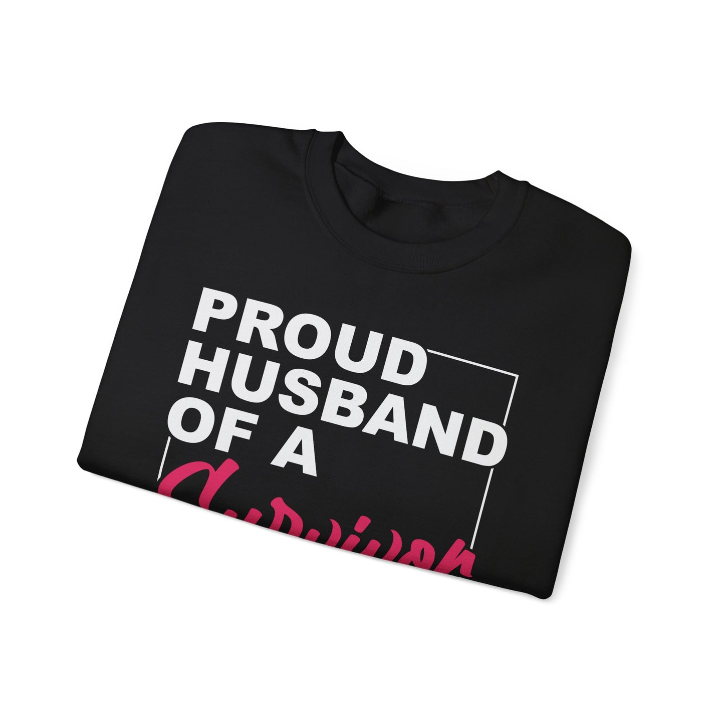 BCA - Husband of Survivor  | Unisex Heavy Blend™ Crewneck Sweatshirt